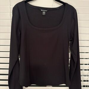 Athleta long sleeve ribbed top